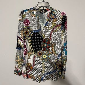 Desigual Multicolor Patterned Blouse